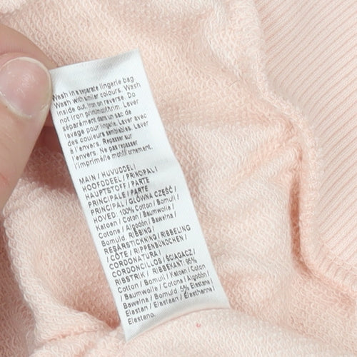 River Island Womens Pink Embellished Pullover Sweatshirt XS