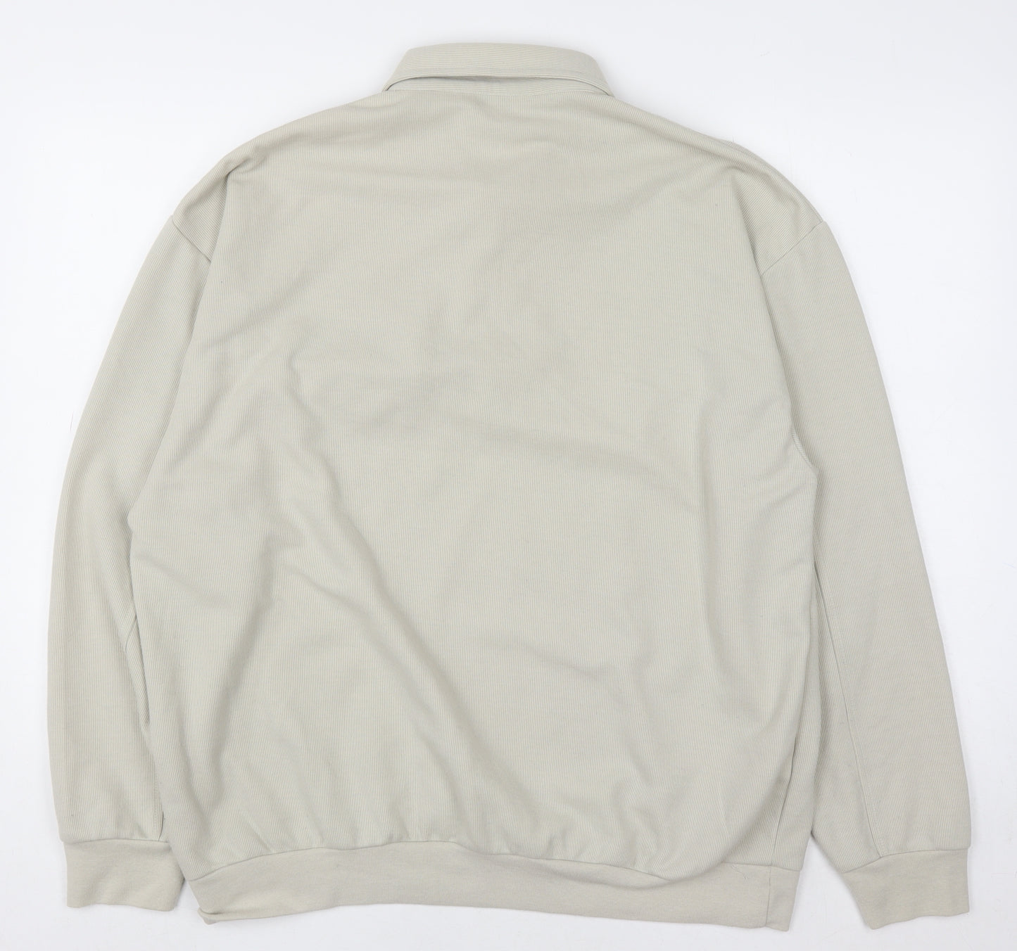 Essentials Men's Beige Classic L Henley Sweatshirt Long Sleeve