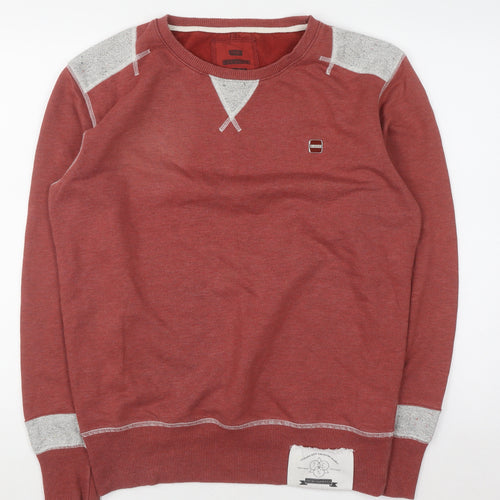 The Cuckoos Nest Mens Red Crew Neck Pullover Sweatshirt M