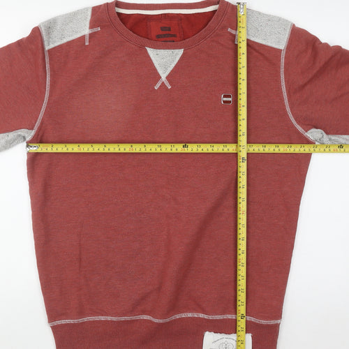 The Cuckoos Nest Mens Red Crew Neck Pullover Sweatshirt M
