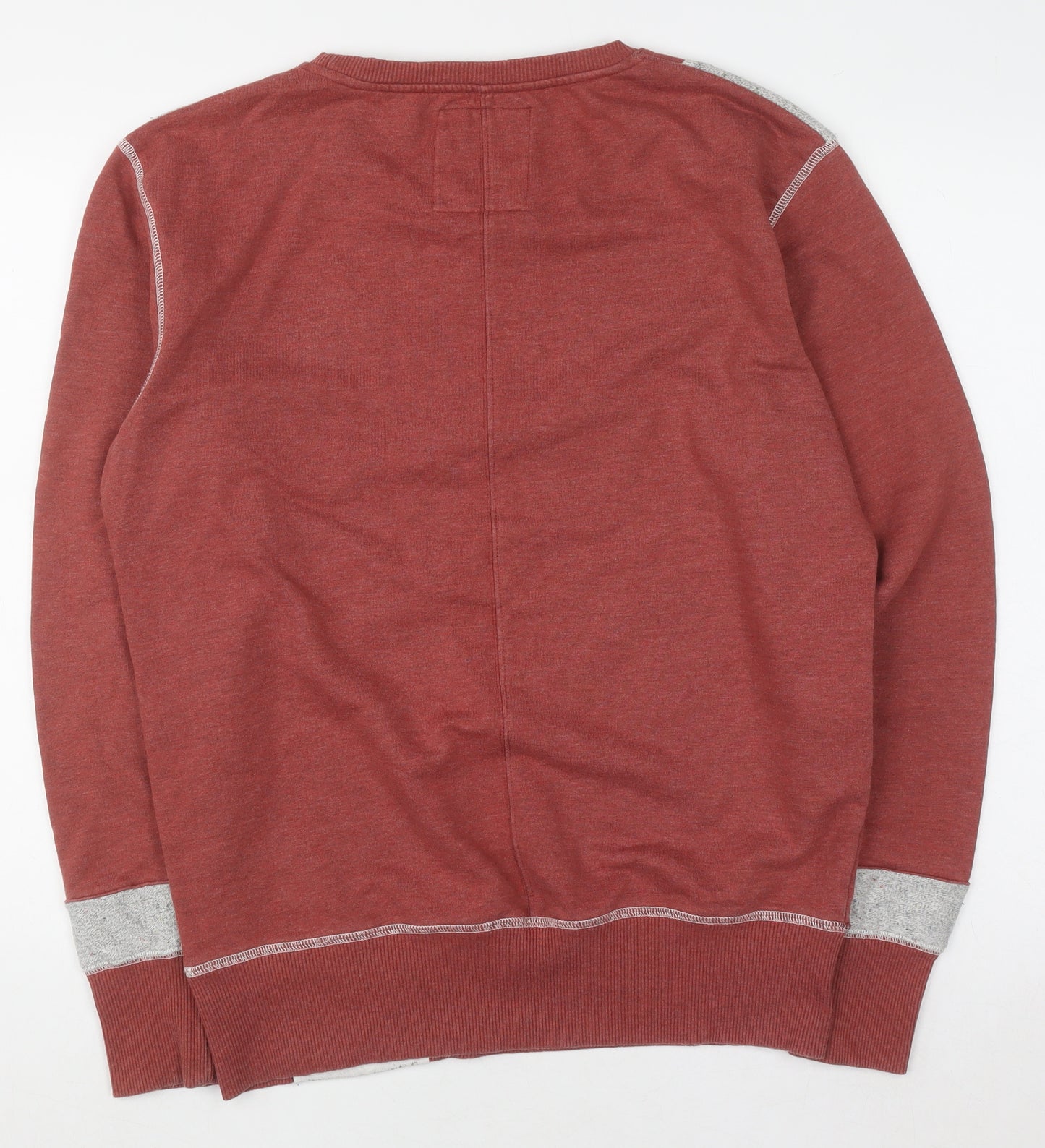 The Cuckoos Nest Mens Red Crew Neck Pullover Sweatshirt M