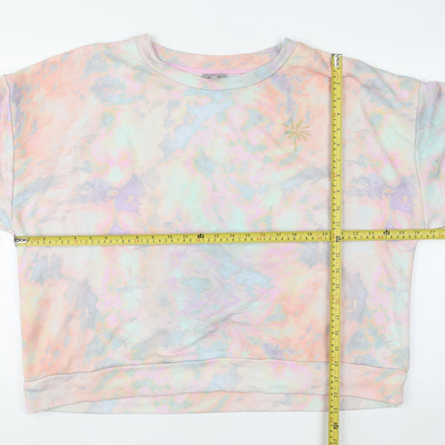 Oliver Bonas Women Pastel Multicoloured Pullover Sweatshirt UK 18
