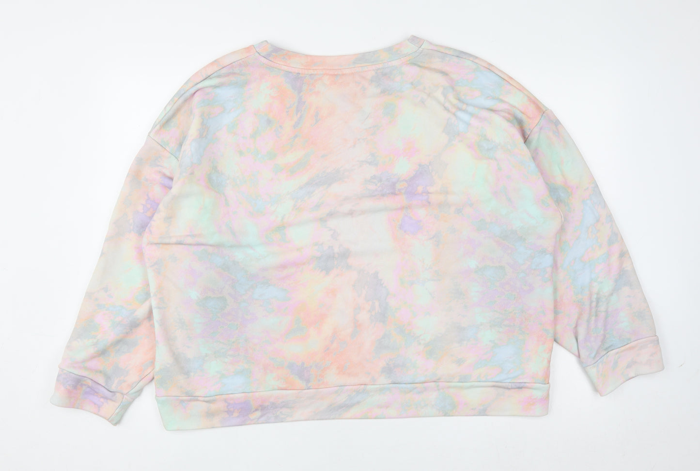 Oliver Bonas Women Pastel Multicoloured Pullover Sweatshirt UK 18