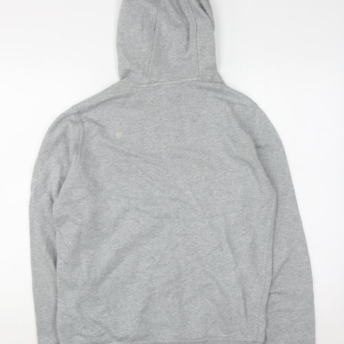 Nike Men's Grey Pullover Hoodie M Regular Fit Sports Sweatshirt