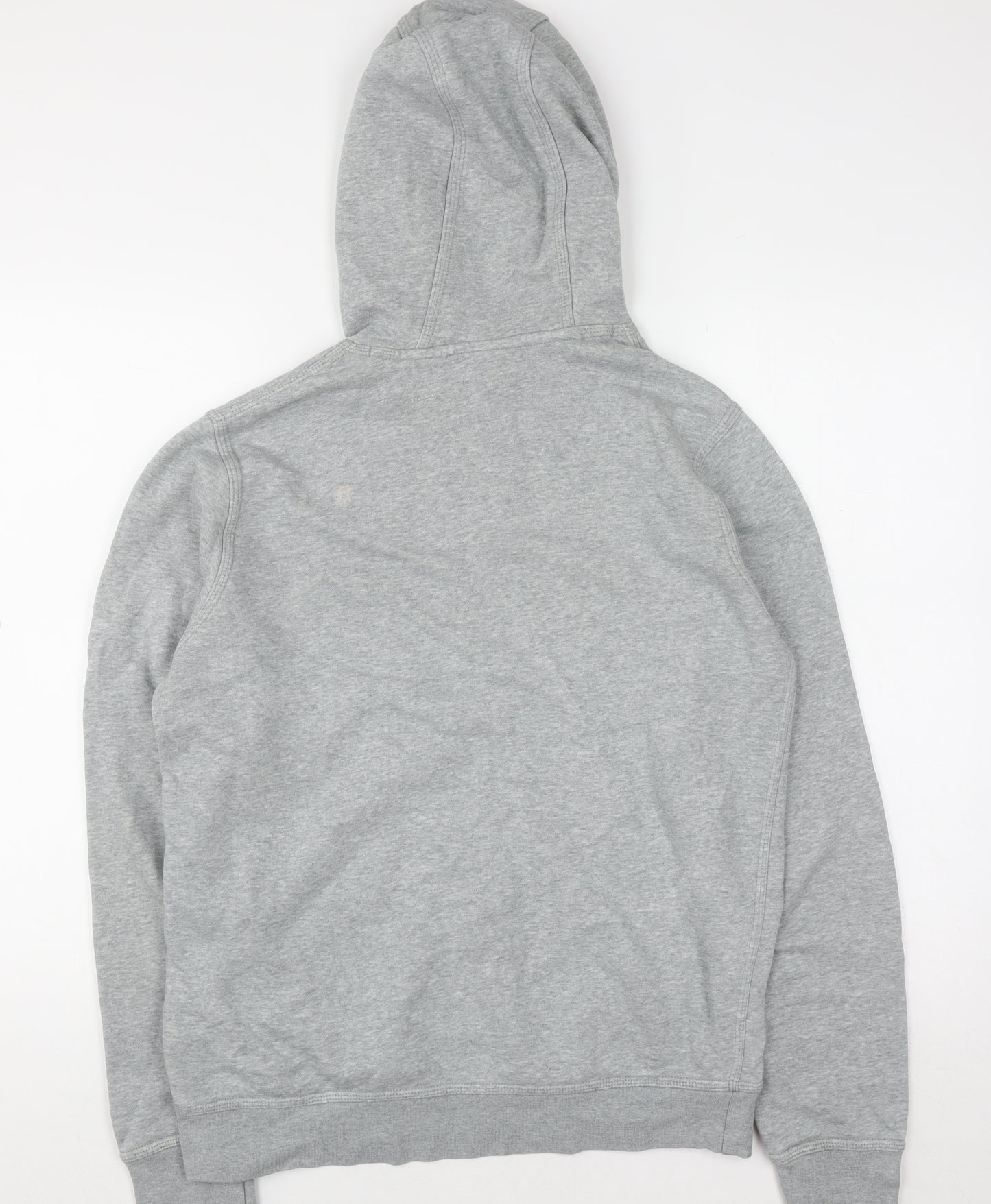 Nike Men's Grey Pullover Hoodie M Regular Fit Sports Sweatshirt