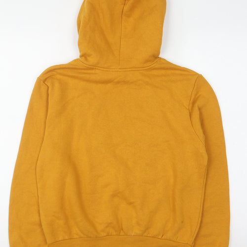 H&M Divided x Disney Mustard Yellow Women's Hoodie Size S Cotton Blend Pullover