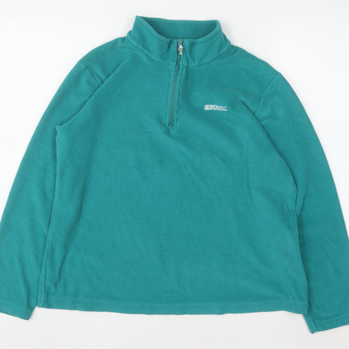 Regatta Great Outdoors Women’s Teal Fleece 1/2 Zip Sweatshirt Size 12