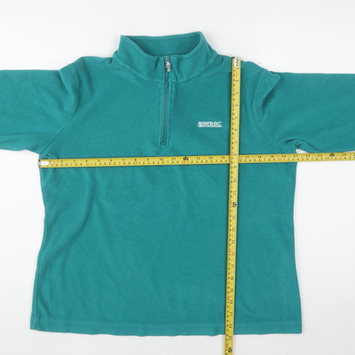 Regatta Great Outdoors Women’s Teal Fleece 1/2 Zip Sweatshirt Size 12