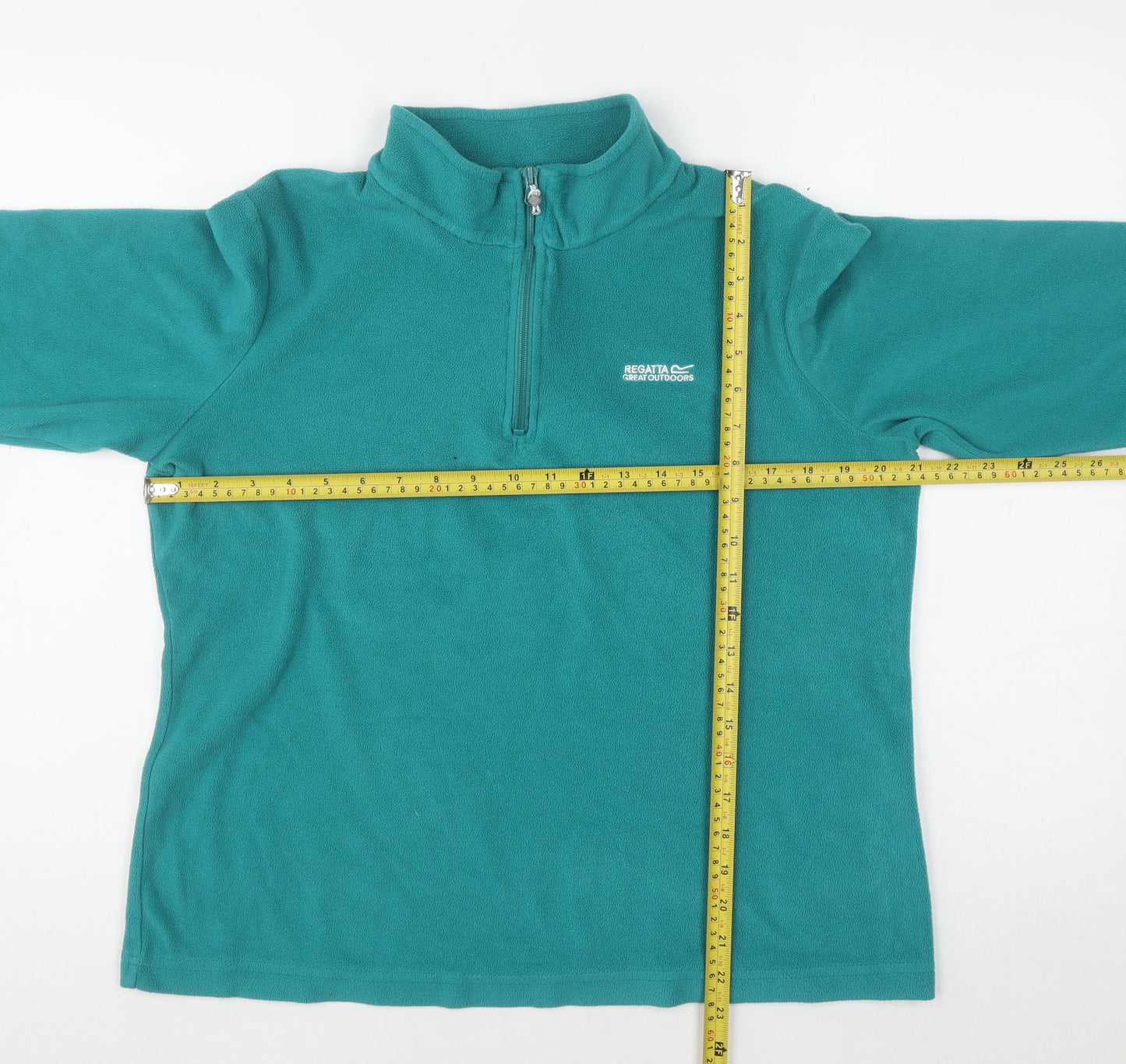 Regatta Great Outdoors Women’s Teal Fleece 1/2 Zip Sweatshirt Size 12