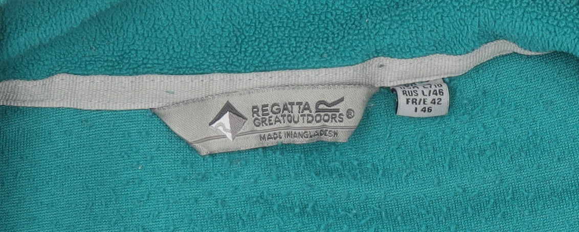 Regatta Great Outdoors Women’s Teal Fleece 1/2 Zip Sweatshirt Size 12