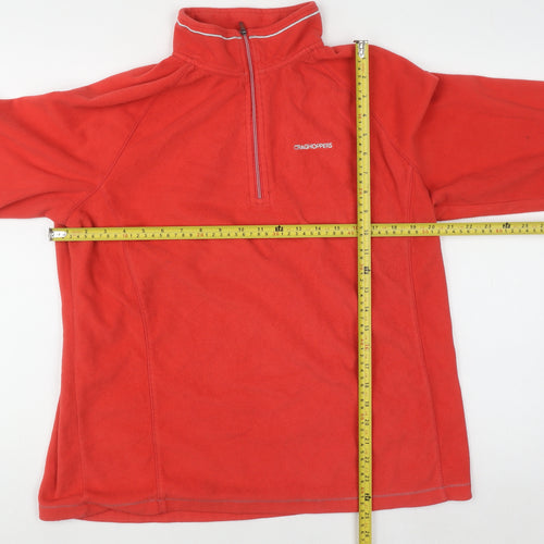 Craghoppers Women's Red Fleece Pullover Sweatshirt UK 18