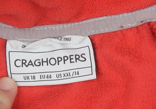 Craghoppers Women's Red Fleece Pullover Sweatshirt UK 18