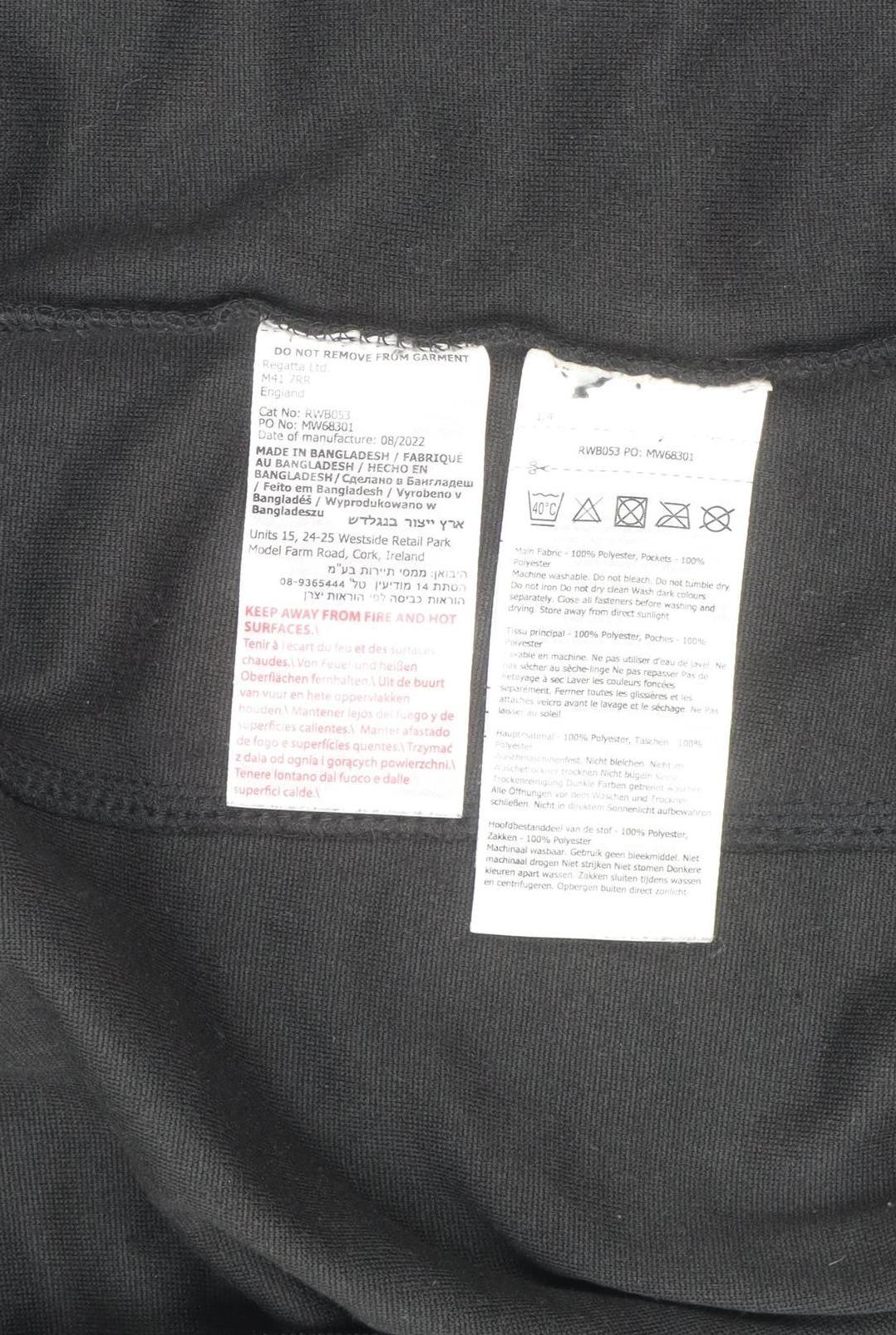Regatta Womens Black Fleece Waistcoat Bodywarmer UK 12