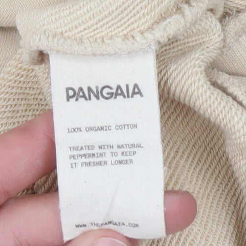 Pangaia Men's Beige Organic Cotton Pullover Sweatshirt M