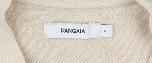 Pangaia Men's Beige Organic Cotton Pullover Sweatshirt M