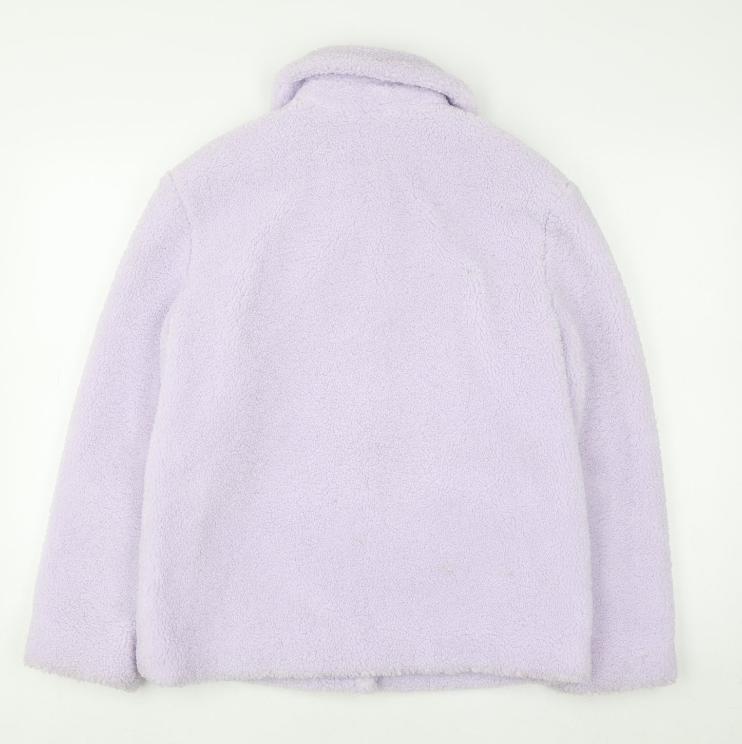 Marks and Spencer Women’s Lilac Fleece Button Jacket Size 8