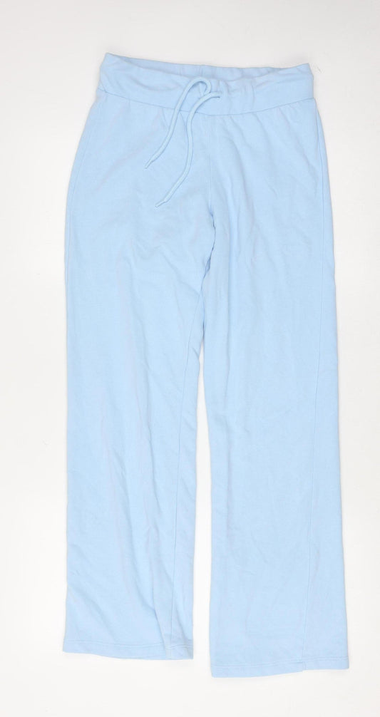 H&M Divided Women’s Blue Sweatpants Size S Cotton Blend Casual Trousers