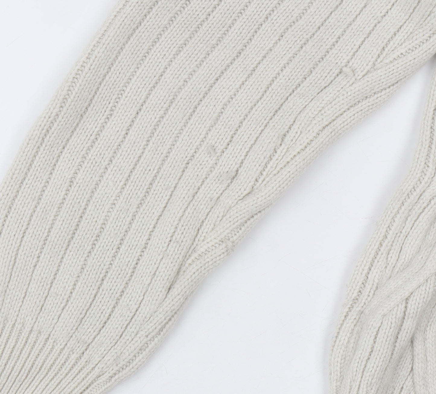 Linea Women’s Ivory Cable Knit Mock Neck Jumper Size 10