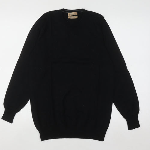 Marks and Spencer Men’s Black Merino Wool Crew Neck Jumper Size S