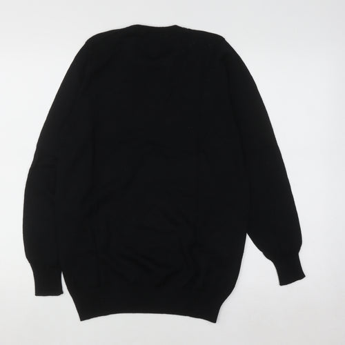 Marks and Spencer Men’s Black Merino Wool Crew Neck Jumper Size S