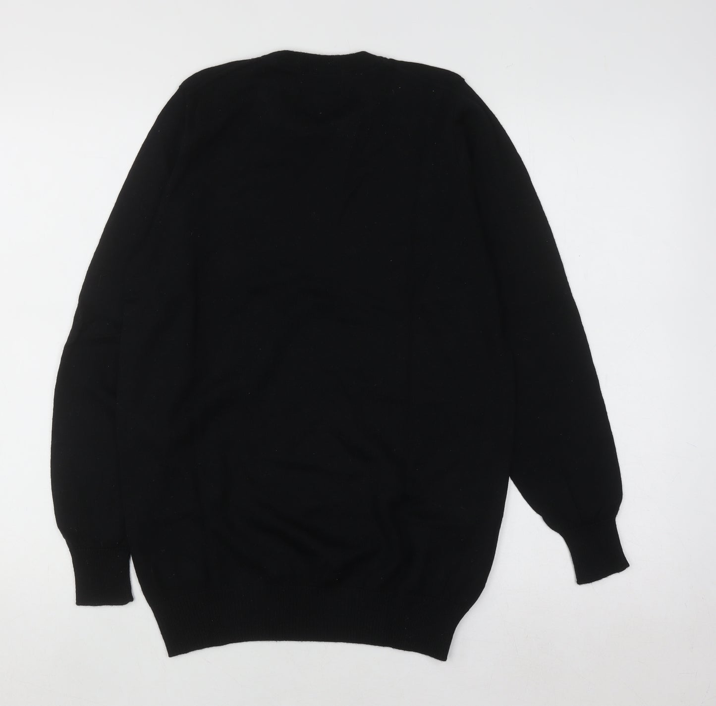Marks and Spencer Men’s Black Merino Wool Crew Neck Jumper Size S