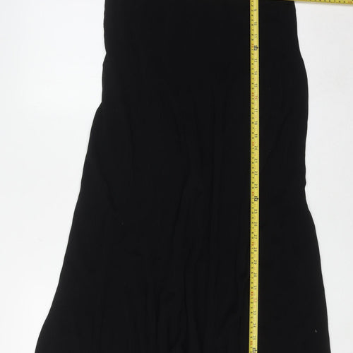 Vince Womens Black XS Sleeveless Cotton Midi Shift Dress