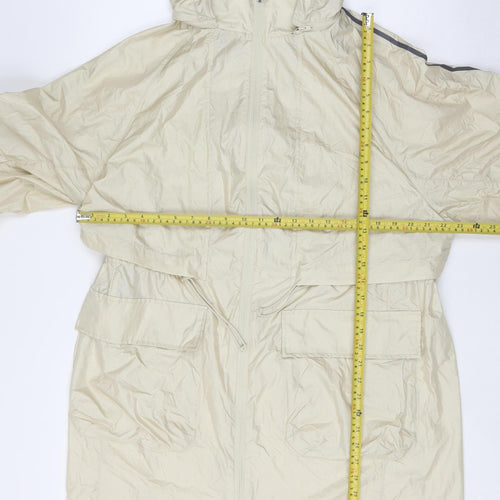Marks and Spencer Womens Antique Cream Hooded Parka Jacket UK 10