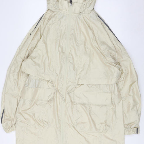 Marks and Spencer Womens Antique Cream Hooded Parka Jacket UK 10
