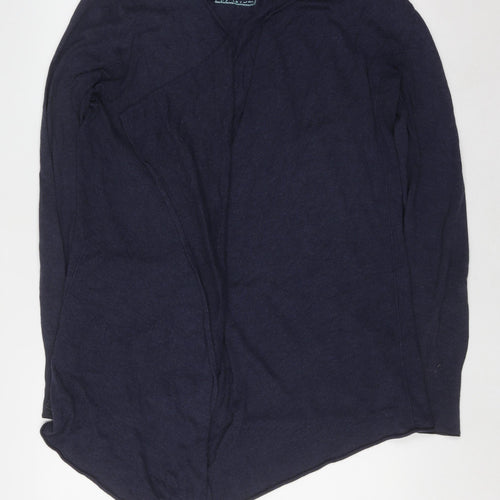 Fat Face Women’s Blue Size 16 Cotton Modal Open Cardigan Jumper