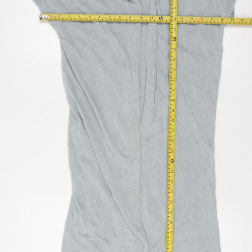 Zara Women Grey Open Knit Short Sleeve Cardigan Size 8
