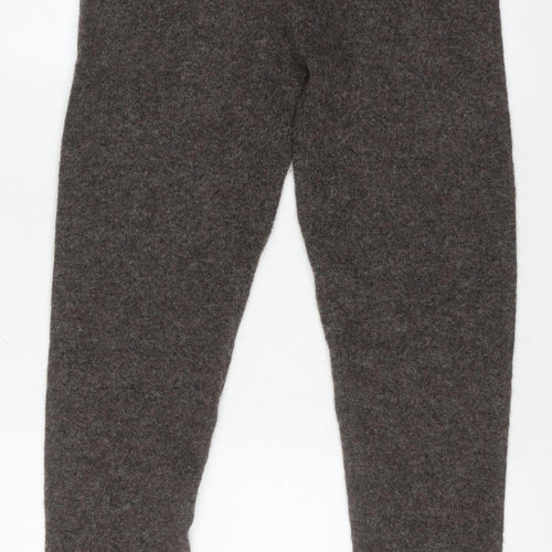 PrettyLittleThing Women Brown Knit Slim Leggings Size M