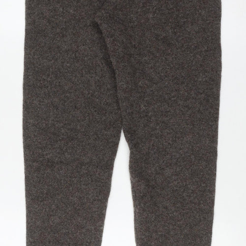 PrettyLittleThing Women Brown Knit Slim Leggings Size M