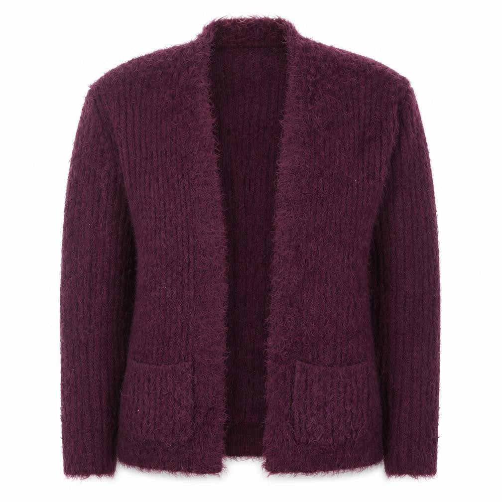 Select Womens Purple Long Sleeve Knit Cardigan UK 12