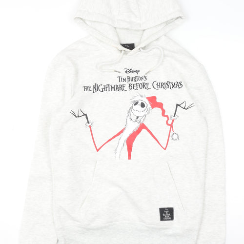 Primark Women’s Grey Nightmare Before Christmas Hoodie XS Disney Pullover