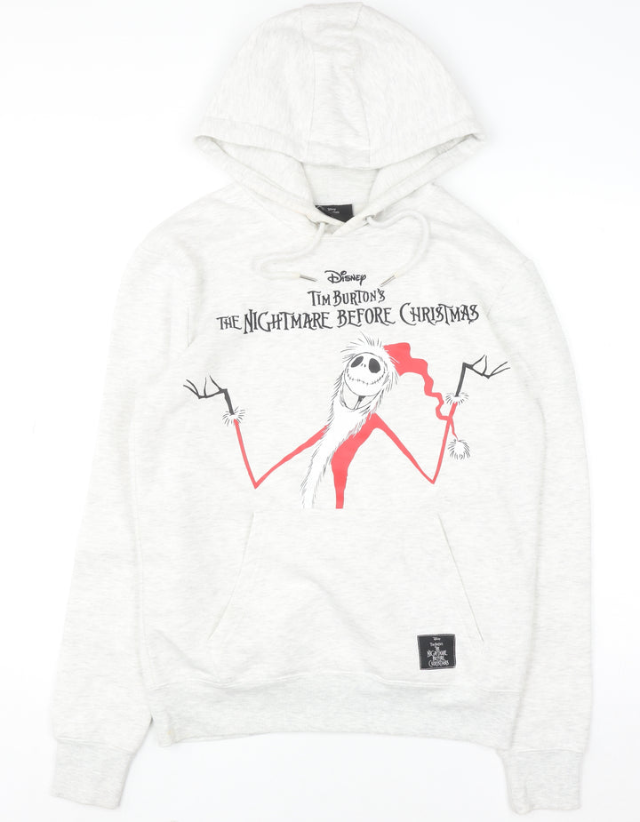 Primark Women’s Grey Nightmare Before Christmas Hoodie XS Disney Pullover