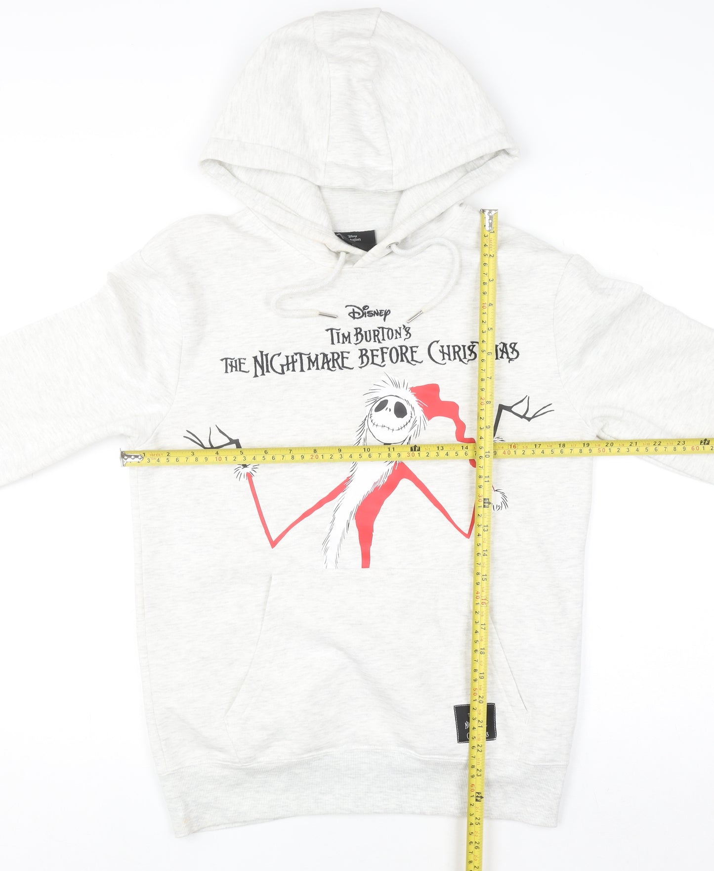 Primark Women’s Grey Nightmare Before Christmas Hoodie XS Disney Pullover