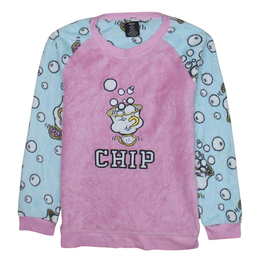 Disney Women’s Multicoloured Fleece Chip Pyjama Top Size 6-8