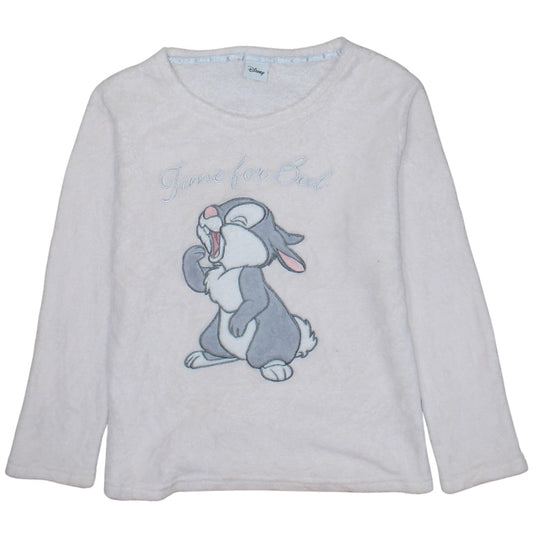 Disney Women’s White Thumper Fleece Pyjama Top Size 12-14