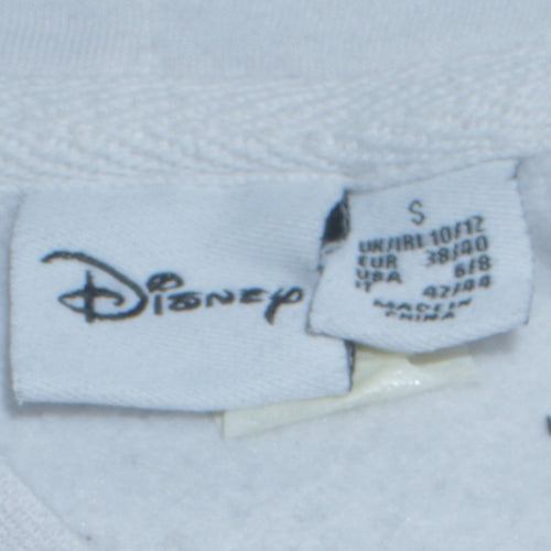 Disney Primark Women White Mickey & Friends Hoodie Size S 10/12