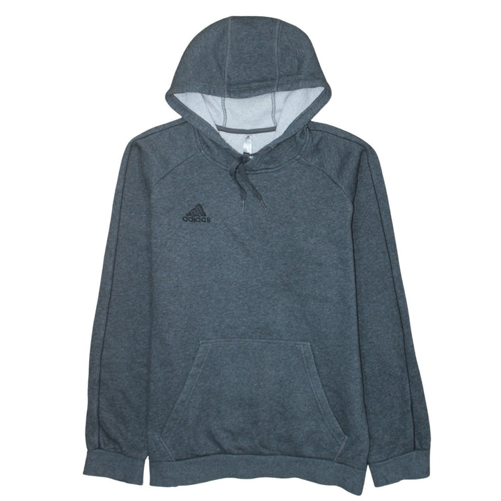 Adidas Mens Grey Pullover Hoodie Size M Regular Fit Sports Fleece