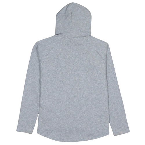 Puma Womens Grey Hoodie Size 14 Pullover Drawstring Logo Sweatshirt