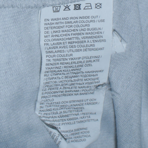 Puma Womens Grey Hoodie Size 14 Pullover Drawstring Logo Sweatshirt