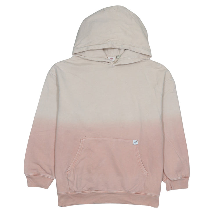 Levi's Womens Beige Pink Ombre Pullover Hoodie XS Cotton Casual