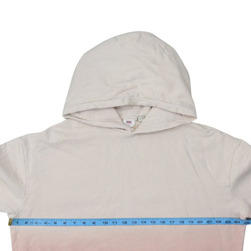 Levi's Womens Beige Pink Ombre Pullover Hoodie XS Cotton Casual