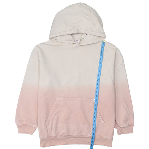 Levi's Womens Beige Pink Ombre Pullover Hoodie XS Cotton Casual