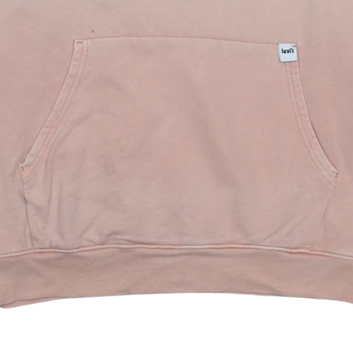 Levi's Womens Beige Pink Ombre Pullover Hoodie XS Cotton Casual