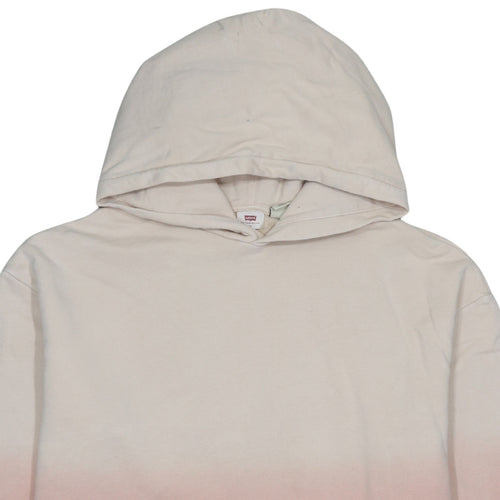 Levi's Womens Beige Pink Ombre Pullover Hoodie XS Cotton Casual