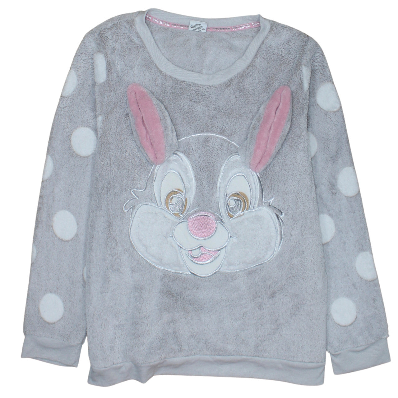 Tu Disney Thumper Grey Fleece Long Sleeve Pyjama Top Women’s Size 22