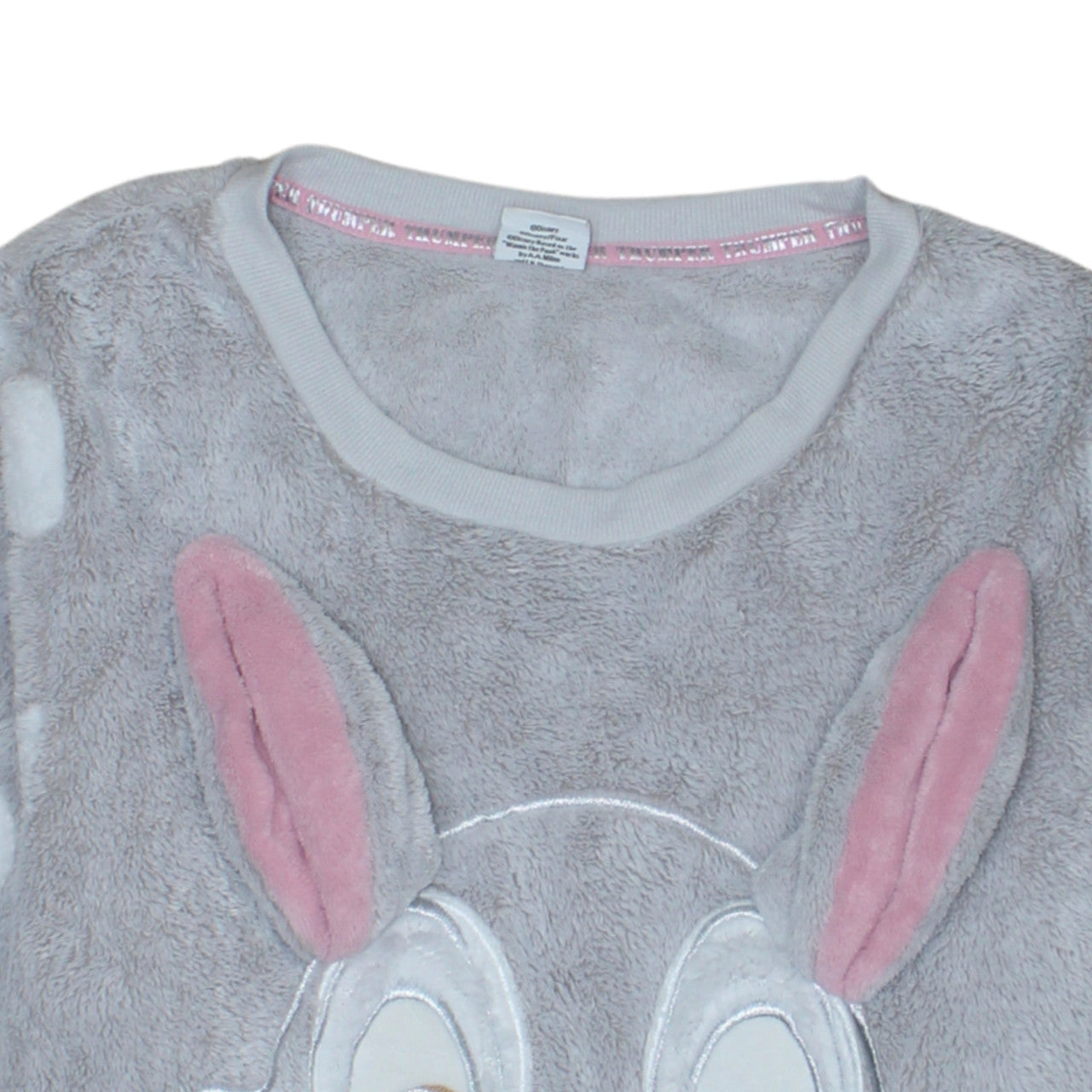 Tu Disney Thumper Grey Fleece Long Sleeve Pyjama Top Women’s Size 22