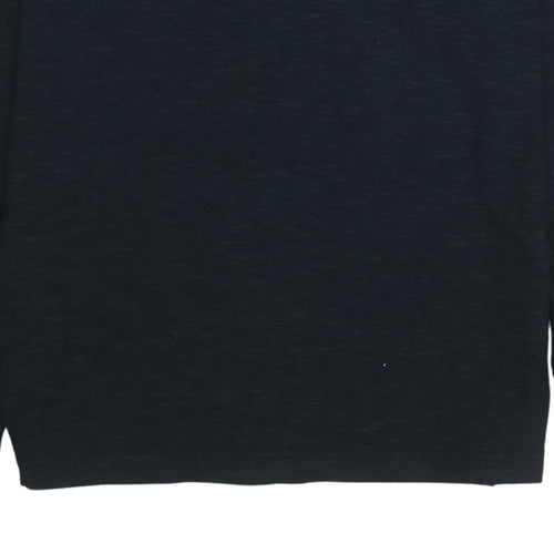Nike Men's Black Long Sleeve Crew Neck Cotton T-Shirt L